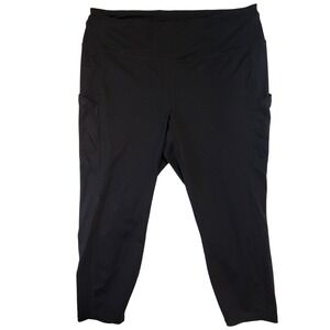Torrid Active Womens Plus Size 3 Black Cropped Leggings with Pockets